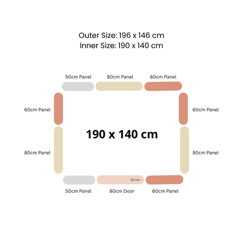 DreamNest Customised Size Baby Playpen