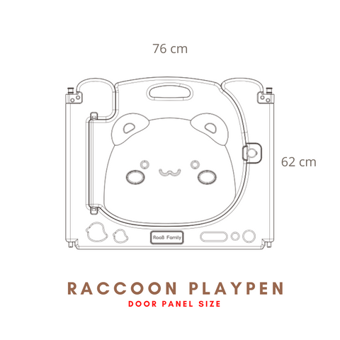Raccoon Playpen Door Panel