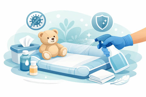 How to Disinfect Changing Mats Without Damaging Them