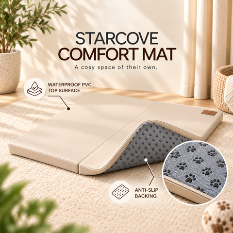 (Delivery: 23/10) Pet Series StarCove Comfort Mat 97 x 97 x 5 cm | Waterproof | Anti-Slip | Foldable