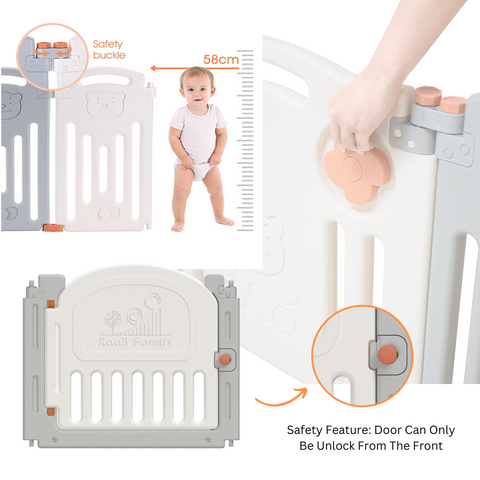 Bear Playpen - Classic Perfect Fit Set (Playpen + Play Mat)
