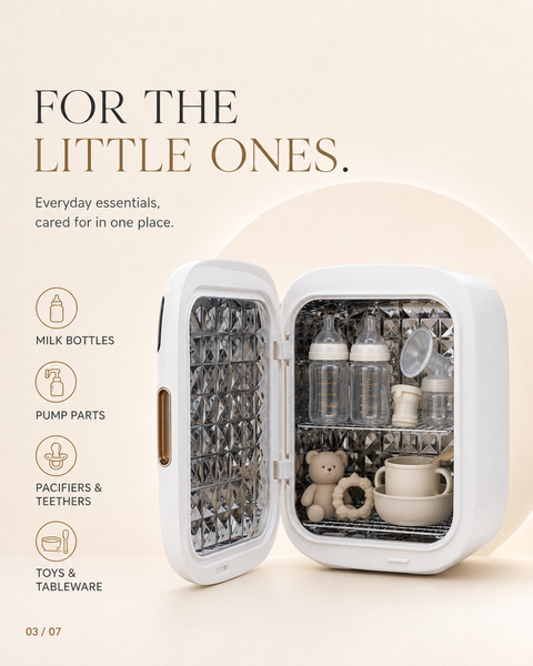 Baby UV Sterilizer Box | Multi-Purpose Hygiene for Bottles, Toys & Pacifiers | 99.9% Sterilisation | Chemical-Free