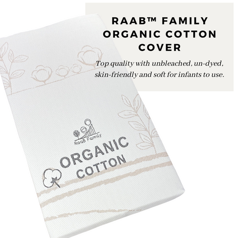 RaaB™ Family Organic Cotton Cover Hypoallergenic, Breathable, Anti Dust mite, Antibacterial - RaaB™ Family Official Online Store