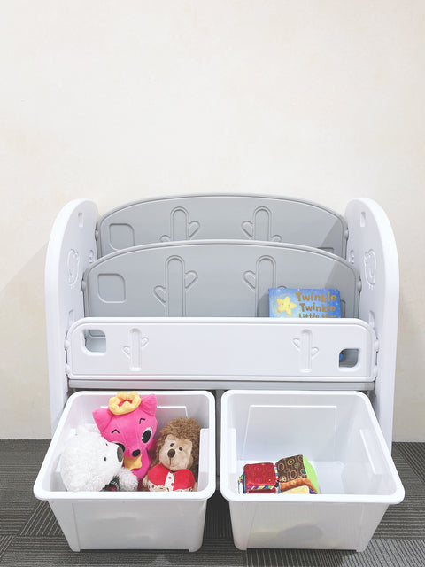 Kids Bookshelf with Toy Storage Organiser